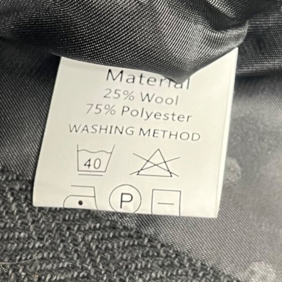 JYDress Women’s Dark Gray Herringbone Vest Button Down Sleeveless Size XL - New - Picture 6 of 8